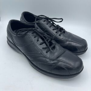 Mephisto Men's Black Leather Oxford Walking Shoe Size 12 Lace Up Air-jet